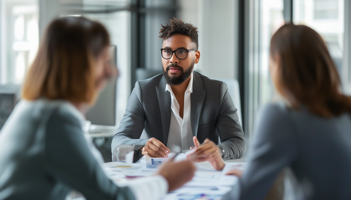 A confident Customer Success Manager engaged in a